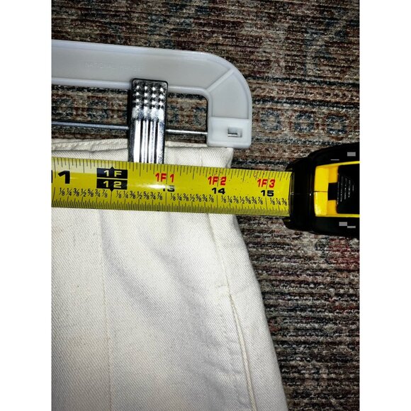 THE GREAT - The Sculpted Trouser Natural Hemp High Rise Wide Leg Cream Size 29 - Picture 6 of 11